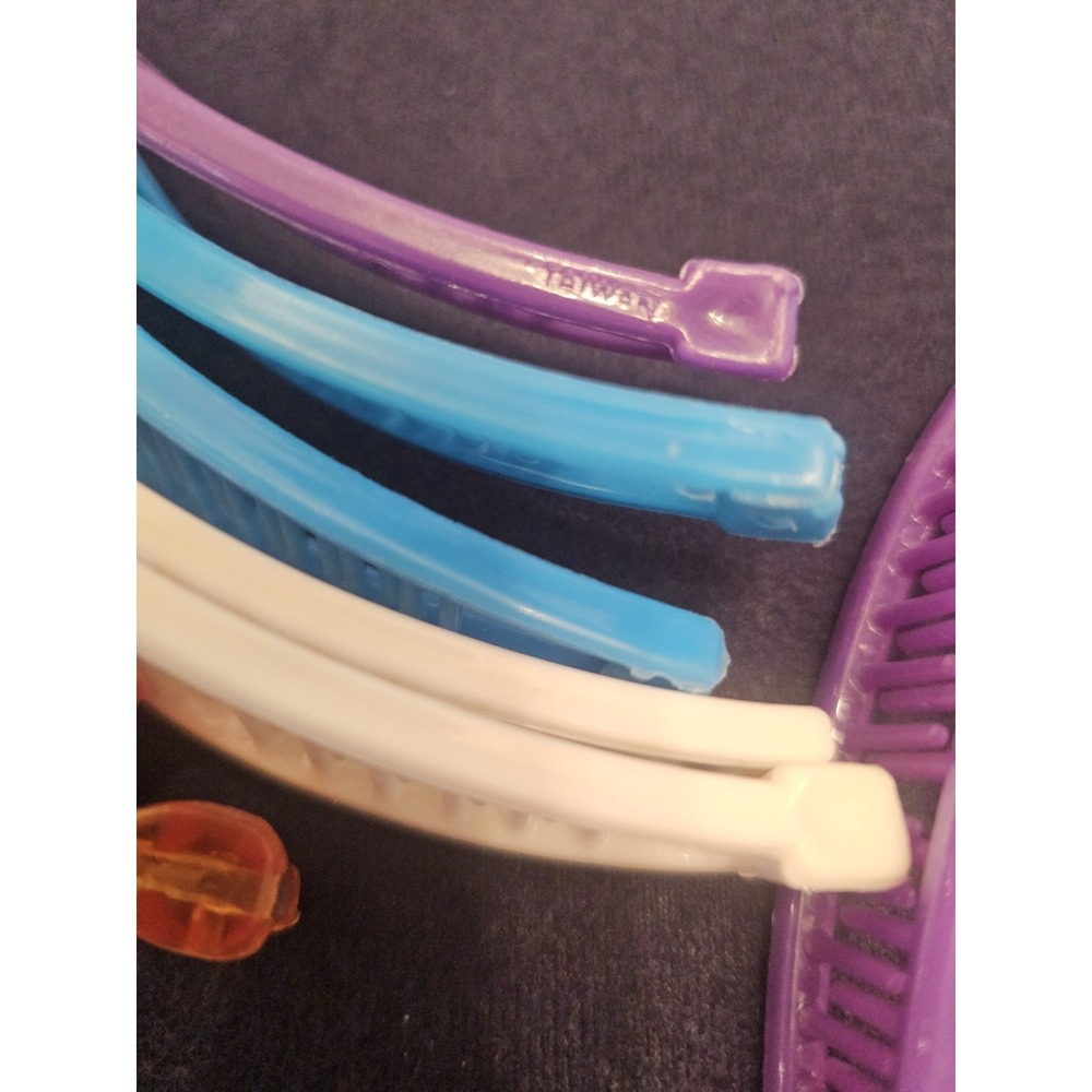 Vintage 1980's Banana Hair Clips Ponytail Clincher Combs Retro Lot Of 15 - Picture 3 of 5